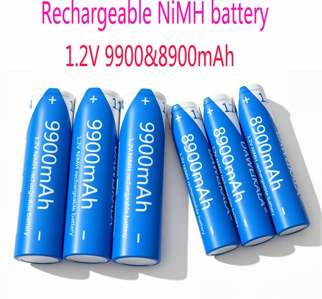 DAWEIKALA NiMH AA AAA Akku 1,2 V mit 9900 mAh in Blau - Bild 1