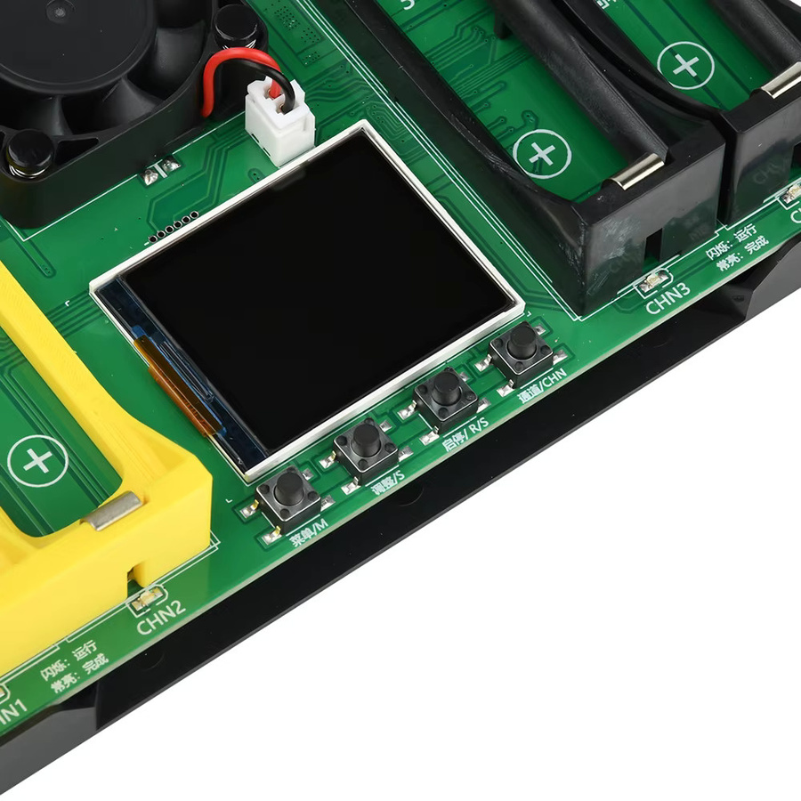 4 Kanal Batterie Kapazität Tester mit LCD Display und Typ-C Anschluss für 18650 und 21700 Lithium Batterien zur Messung von mAh und internem Widerstand - Bild 5