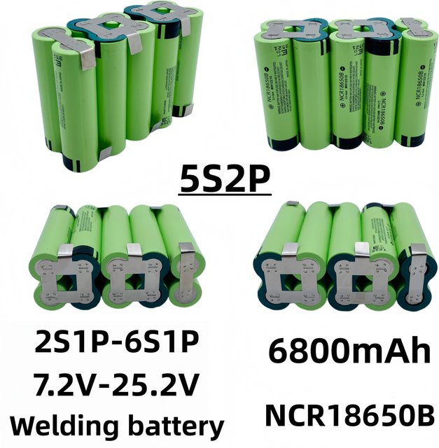 NCR18650B Akku 3400 mAh für Werkzeuge und Bohrmaschinen, Farbe: Grün - Bild 1