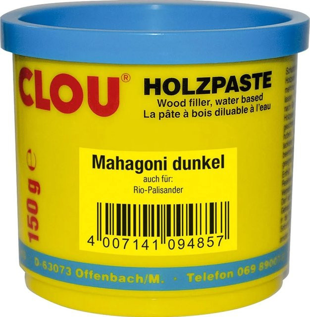 Clou Holzpaste Mahagoni Dunkel wasservererdünnbar 150 g - Bild 1