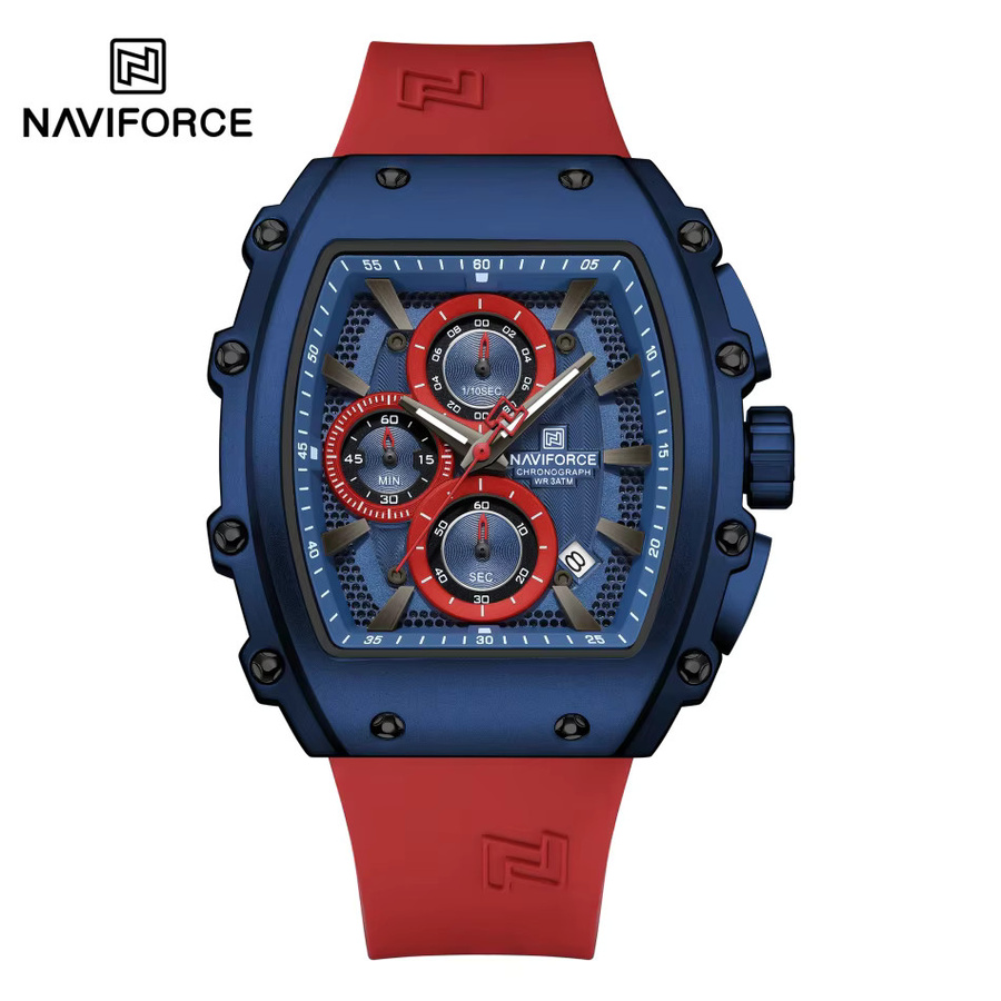 NAVIFORCE Armbanduhr, Quarz, Edelstahl, Blau, Herren - Bild 3