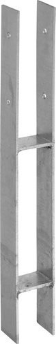 Connex Pfostenträger aus verzinktem Stahl in Silber/Grau, Breite: 11,5 cm, Höhe: 3,5 cm - Bild 1