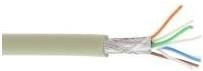 InLine Patchkabel Cat.6A S/FTP PiMf Ethernet LAN grau 100m - Bild 1