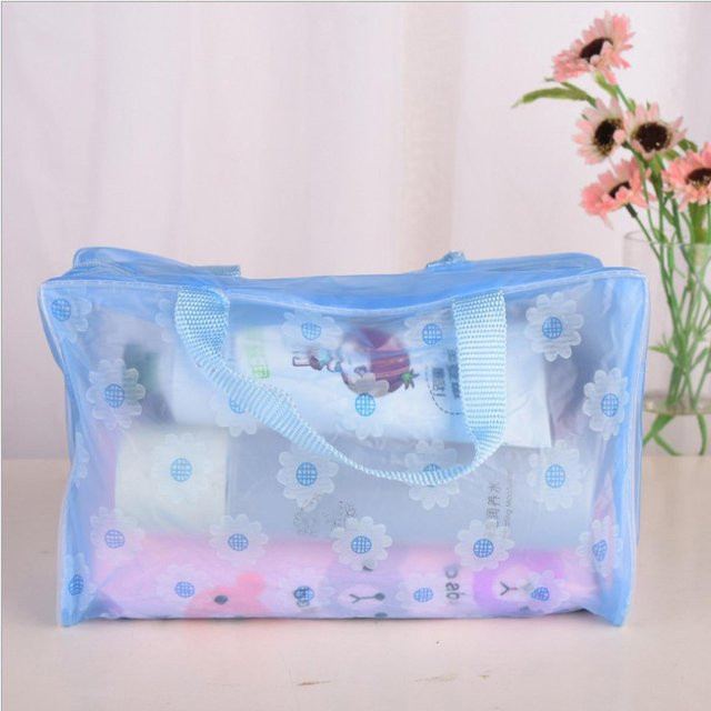 CosyHome Kosmetiktasche PVC Transparent, Lila Blau, Unisex - Bild 1