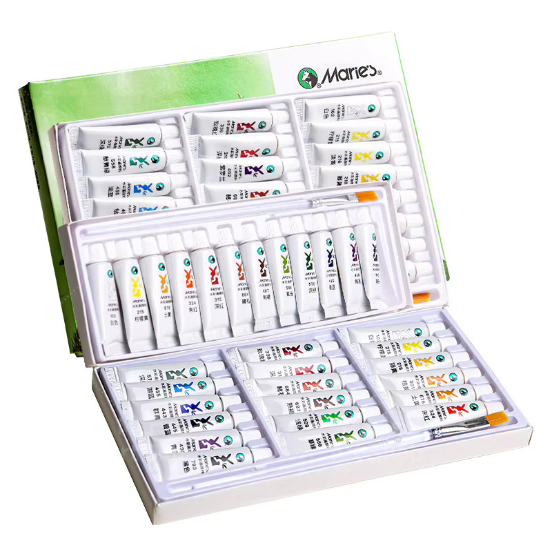 Marie's Aquarellfarben-Set mit 24 Farben in 5 ml Röhren, Multicolour - Bild 5