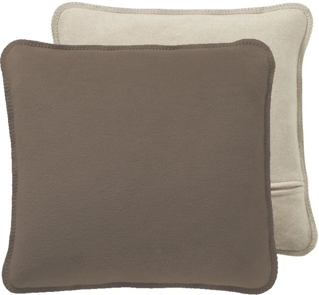 Kissenhülle Mondo Saru aus Baumwolle in Sand und Braun, Breite: 50 cm, Höhe: 50 cm - Bild 1