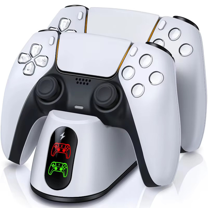 BEBONCOOL Dual Fast Charger Ladestation mit LED-Anzeige für PlayStation 5 Controller in Weiß - Bild 7