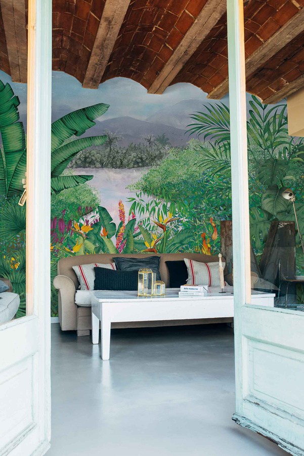 Coordonne Mural Neo-Colonial Wandbehang mit floralem Muster in Multicolor - Bild 1