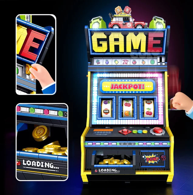 Inhaw Obst Arcade Bausteine, Elektrische Gaming Maschine, 3571 Teile - Bild 1