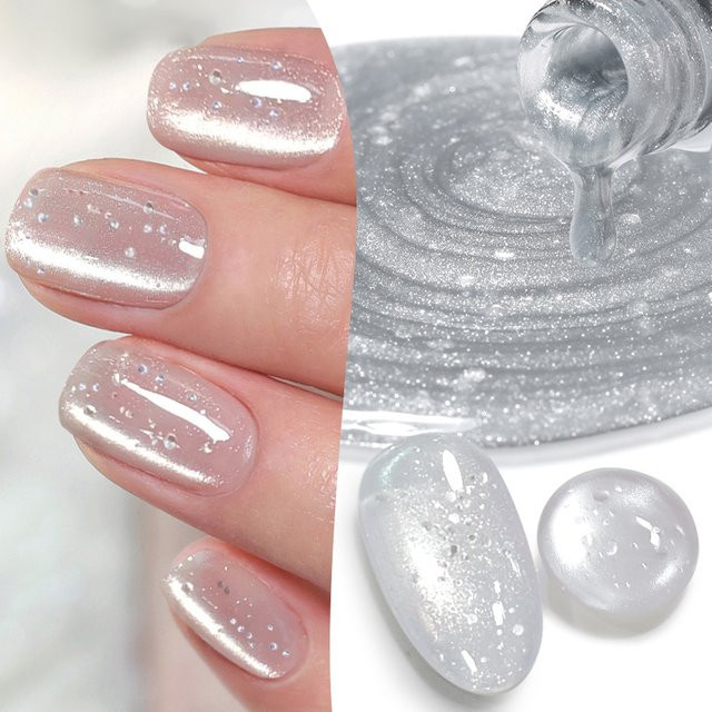 BORN PRETTY Magnetgel-Nagellack, Blau-Silber, 10 ml - Bild 1