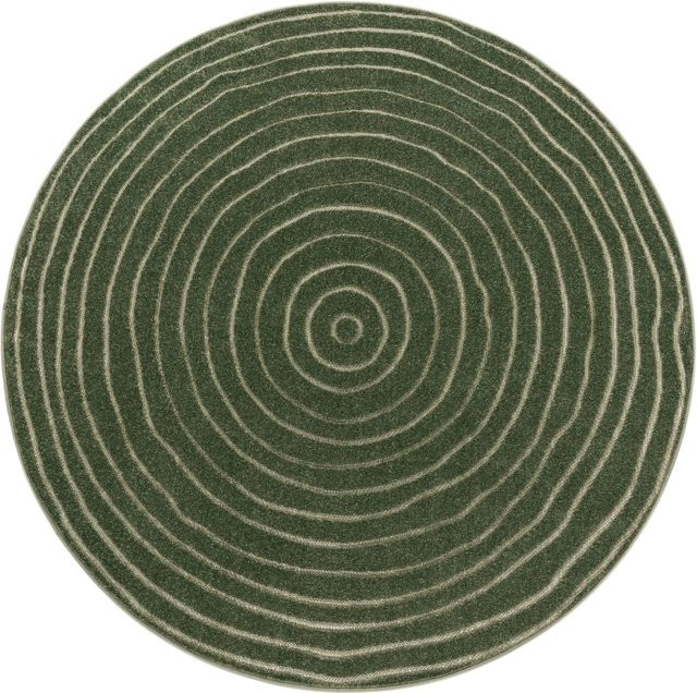 In- & Outdoor-Teppich Cotara Grün Rund Durchmesser: 120 cm - Bild 1