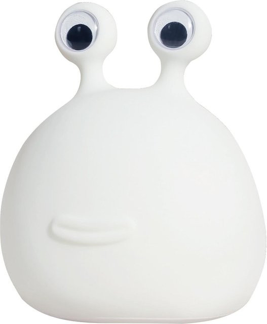 MegaLight Momo Moon LED Kinder-Nachtlicht aus Silikon, dimmbar mit RGBW-Farben und Timer, Weiß - Bild 1