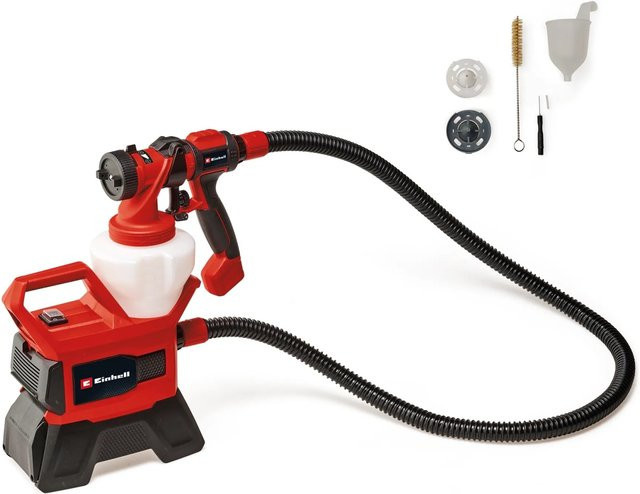 Einhell Akku-Farbsprühsystem TE-SY 18/90 Li Solo in Rot/Schwarz für Lacke und Glasuren - Bild 1