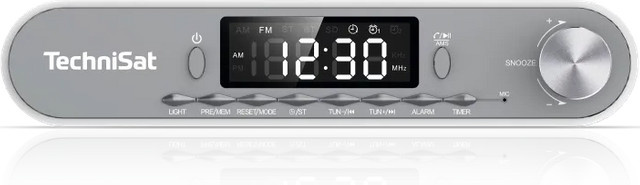 TechniSat Viola Küchenradio silber mit Bluetooth, UKW/FM, LED Display, Arbeitsleuchte und Weckfunktion - Bild 1