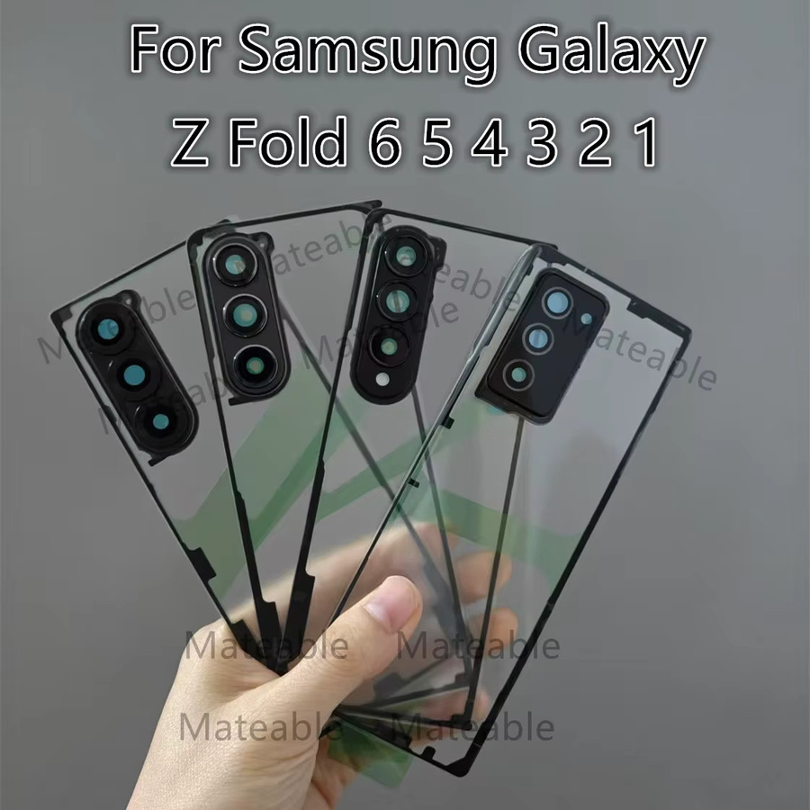 Transparente Akku-Rückabdeckung mit Kameralinse für Samsung Galaxy Z Fold 7 6 5 4 3 2 zur Reparatur des Gehäuses - Bild 1