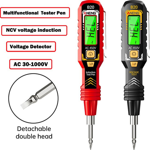 ANENG B20 Multifunktionaler Induktions-Tester mit LED-Display und Alarmfunktion, Digitaler Spannungsprüfer und Voltmeter - Bild 1