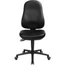 TOPSTAR Bürostuhl POINT 70 in Schwarz mit Kunstleder, Kopfstütze und Hartbodenrollen für Home-Office und Büro - Bild 1