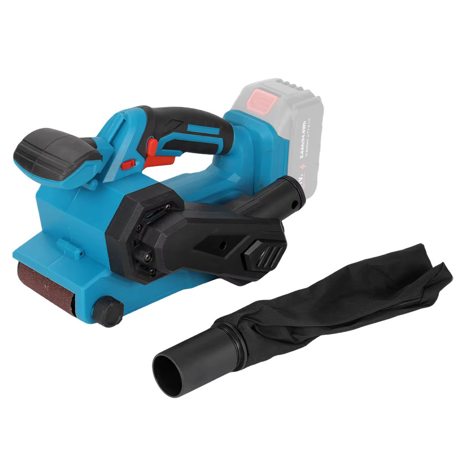 Makita 18V Akku-Bandschleifer mit 6 Geschwindigkeitsstufen und Gummi-Antivibrationsgriff in Blau, passend für Makita LXT 18V B-Serie Akkus - Bild 7