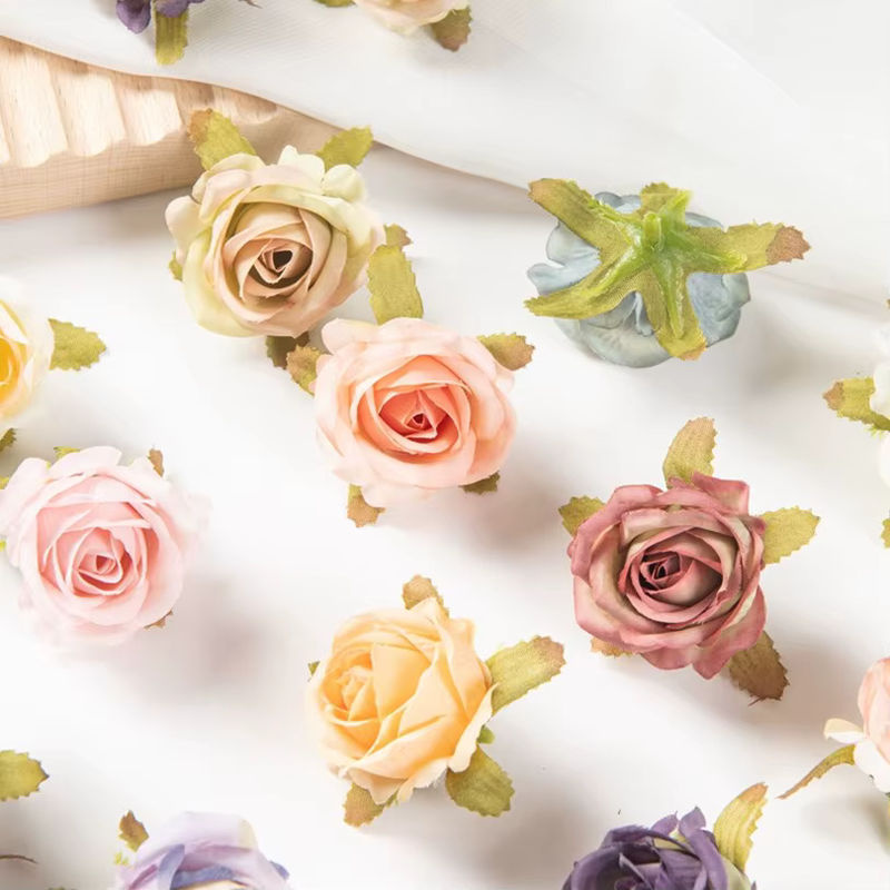 100 Stück künstliche Rosenknospen aus Seide von TTCY in Multicolour für Hochzeiten, Weihnachtsfeiern und Garten-Dekorationen - Bild 3