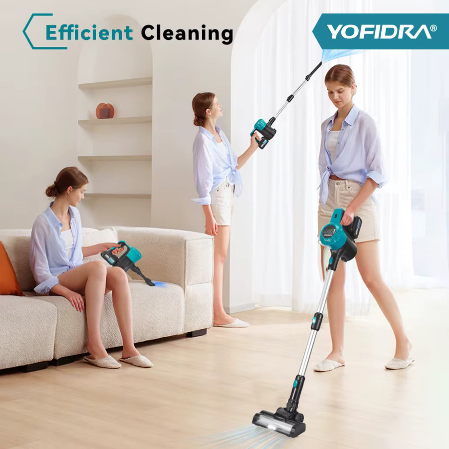 Yofidra Bürstenloser Akku-Staubsauger 1800W mit 1,5L Behälter für Makita 18V Akku - Bild 3