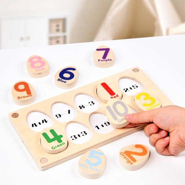 Tlewj Dinosaurier Ei Paarung Puzzle, Holz, Bunt / Mehrfarbig - Bild 1