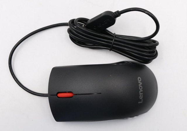 Lenovo 00PH128 Optische USB Typ-A Maus in Schwarz - Bild 1