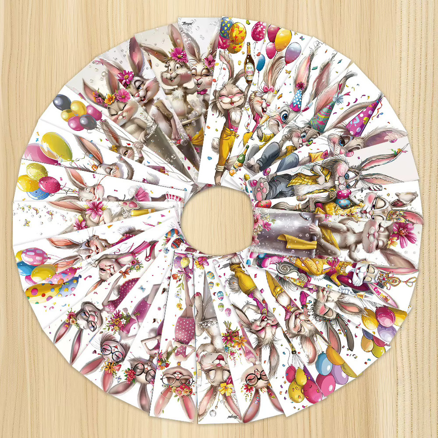 32 Stück kreative Lesezeichen mit Hasenmotiv in Mehrfarbig für Schule und Lehrergeschenke - Bild 4