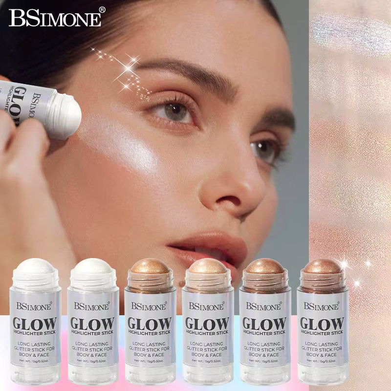 BSIMONE Highlighter-Stift, Schimmernd, Creme, Unisex - Bild 2
