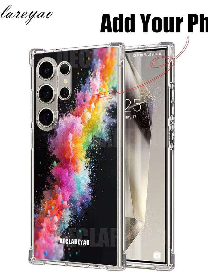 Personalisierte Samsung Galaxy Schutzhülle mit Airbag-Schutz und transparentem Design für S10 Plus S20 Ultra S21 FE S22 S23 S24 S25 - Bild 3