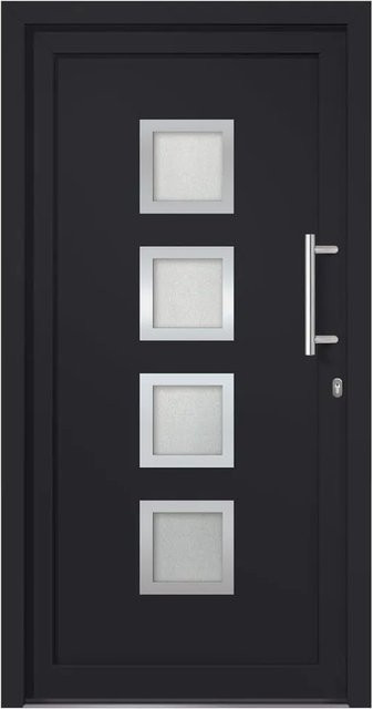 vidaXL Haustür in Anthrazit und Weiß, modern, B/H: 108 x 200 cm - Bild 1