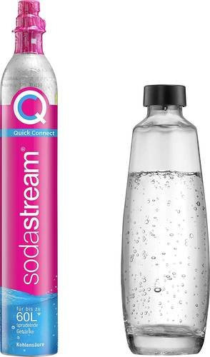 SodaStream CO2 Reserve-Zylinder DUO QC mit Glaskaraffe und Quick Connect CO2-Zylinder - Bild 1