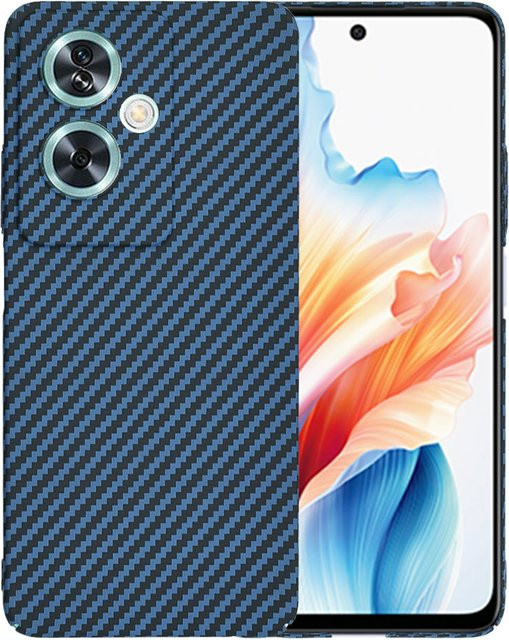 Techsuit Carbonite FiberShell Schutzhülle für OnePlus Nord N30 SE und Oppo A79 in Türkis - Bild 1