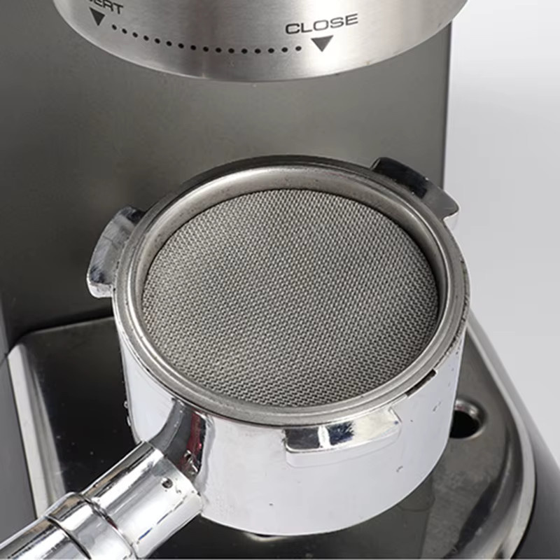 Wiederverwendbares Espresso Puck Sieb aus Metall in Silber, feines Netz für Barista Kaffeezubereitung, Durchmesser: 51 mm, 53 mm oder 58 mm - Bild 2
