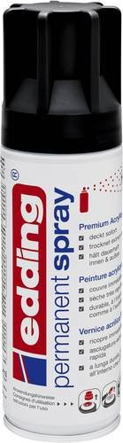 Edding 5200 Permanentspray Premium-Acryllack in Tiefschwarz seidenmatt, 200 ml - Bild 1