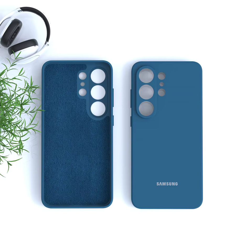 Stoßfeste Silikonhülle für Samsung Galaxy S26 Ultra in Rot oder Blau - Bild 2