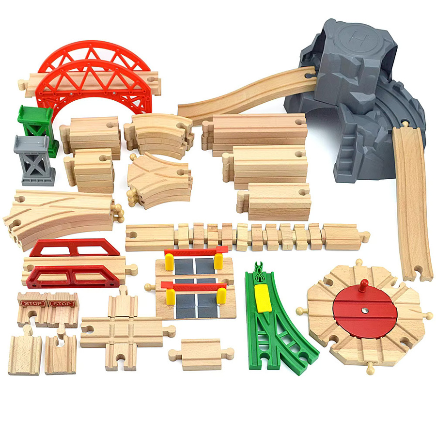leduo Holz Track Zubehör Spielzeug Buche 2-teiliges Set - Bild 2
