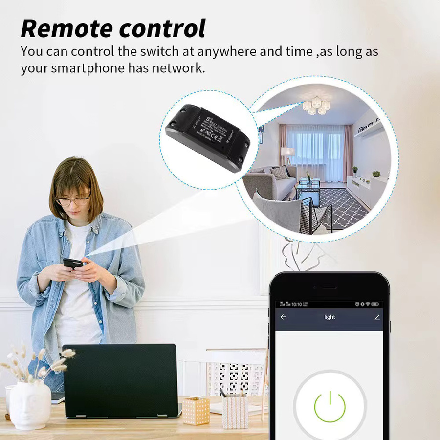 Tuya WiFi Smart-Schalter mit Timer- und Countdown-Funktion, kompatibel mit Smart Life App, Amazon Alexa und Google Assistant - Bild 3