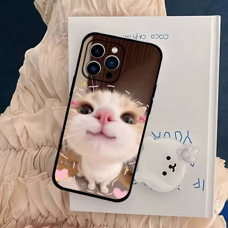 Mesuca Handyhülle mit niedlichem Katzen-Design für iPhone 11 bis iPhone 17 Pro Max, Mehrfarbig - Bild 4