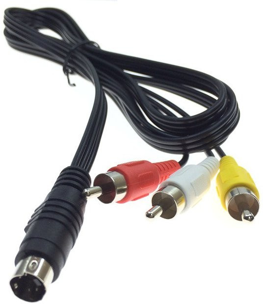 OULLX S-Video auf 3 Cinch-Adapter AV-Audio-Video-Verbindungskabel für DVD, PC und TV, multicolour - Bild 1