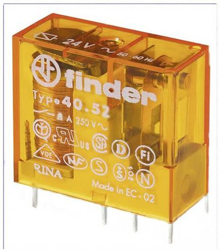 Finder Relais 40.52.8.230.4000 transparent 250 V/AC 400 V/AC - Bild 1