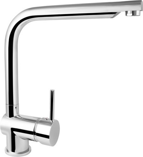 WELLWATER Einhebelmischer in Silber mit 360 Grad schwenkbarem Auslauf und wassersparender Funktion - Bild 1
