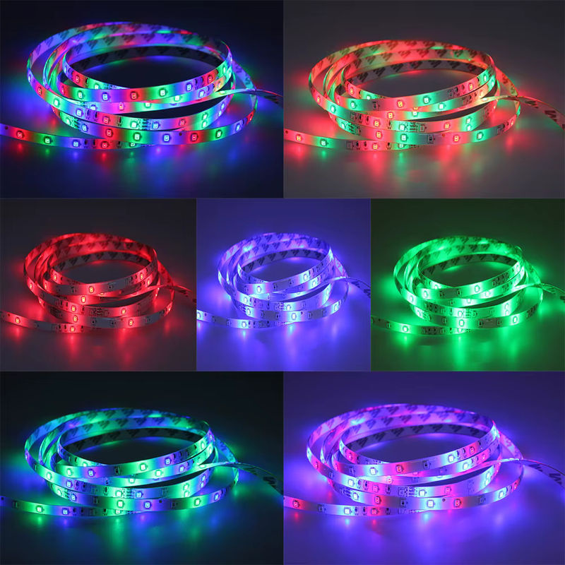 KISUFU RGBW LED-Streifen mit USB-Stromversorgung für TV und Desktop, Multicolor und Weiß, 60 LEDs pro Meter - Bild 3