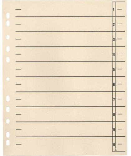 Soennecken Trennblätter DIN A4 in Beige und Schwarz, 190 g/m², 100 Stück - Bild 1