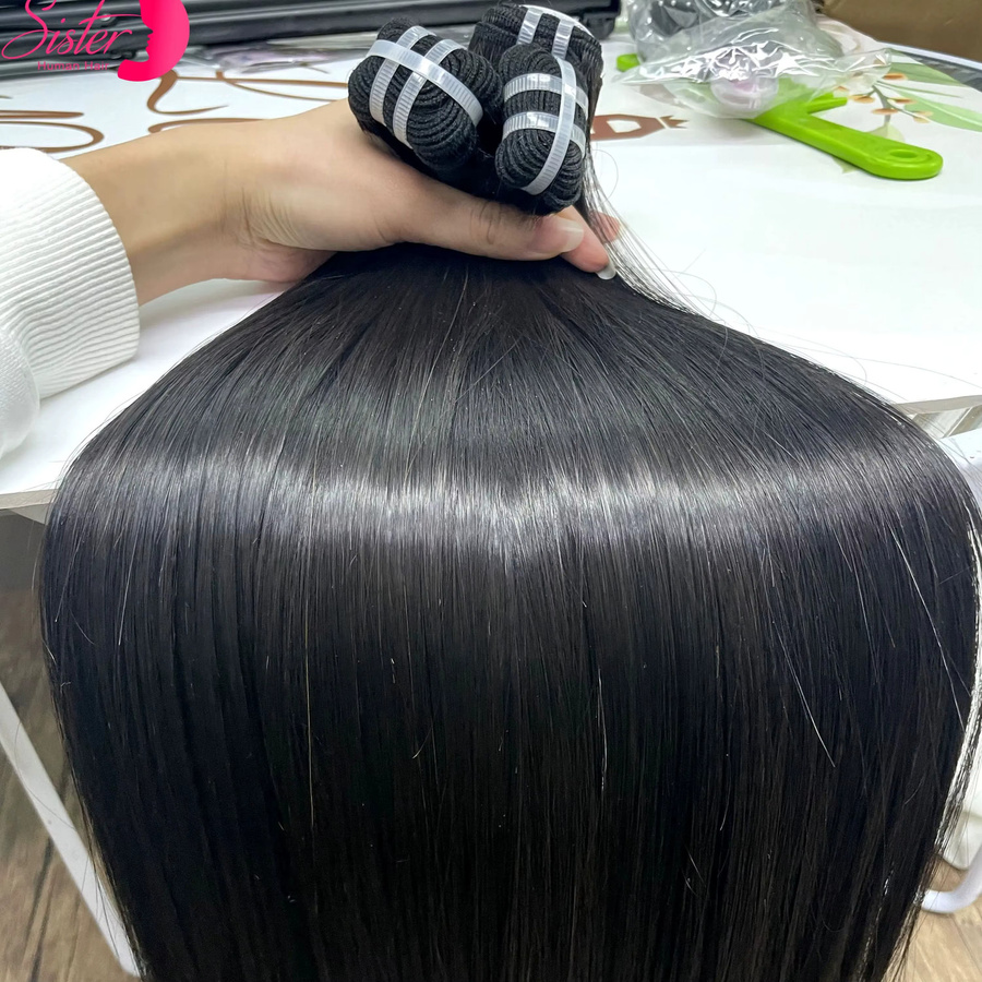 SISTER HAIR Echthaarbündel, vietnamesisch, 100 % unverarbeitet, Unisex - Bild 3