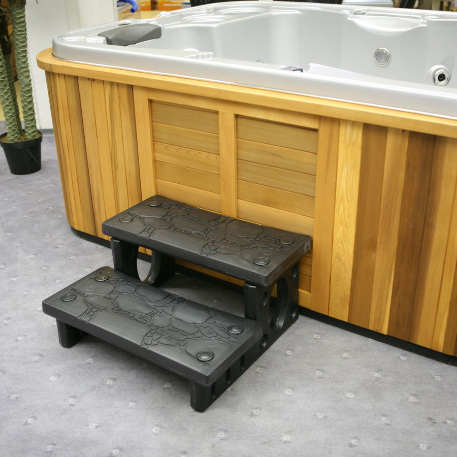 Steinbach Doppelstufe aus Kunststoff für Whirlpools, schwarz, B/T/H: 22 x 33 x 70 cm - Bild 3