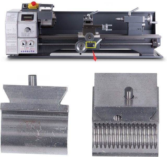Fdit Drehmaschinen-Halbmutter in Silber mit 16 mm Durchmesser und 2,5 mm Rastermaß - Bild 1