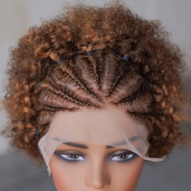 Dula A Hair Afro-Lockenperücke, Remy-Echthaar, 13 x 4 Spitzenfront, Damen - Bild 1