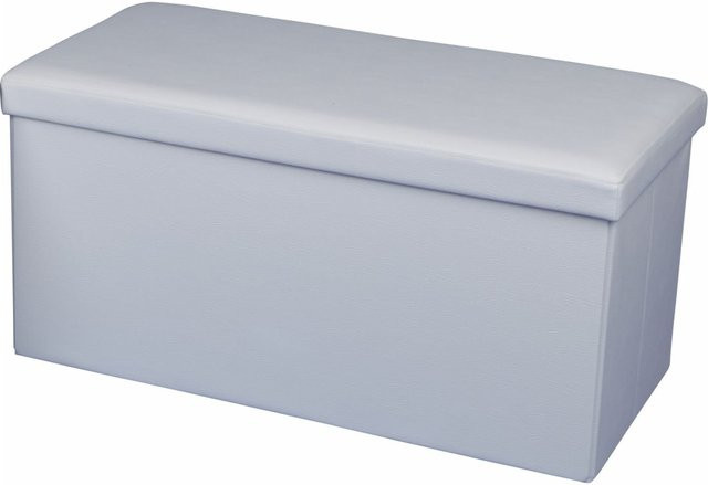 Echtwerk Sitzbank SeatBox in Weiß mit Kunstleder-Bezug - Bild 1