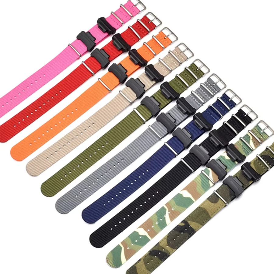 Casio Uhrenarmband Nylon, Schwarz, Unisex - Bild 2