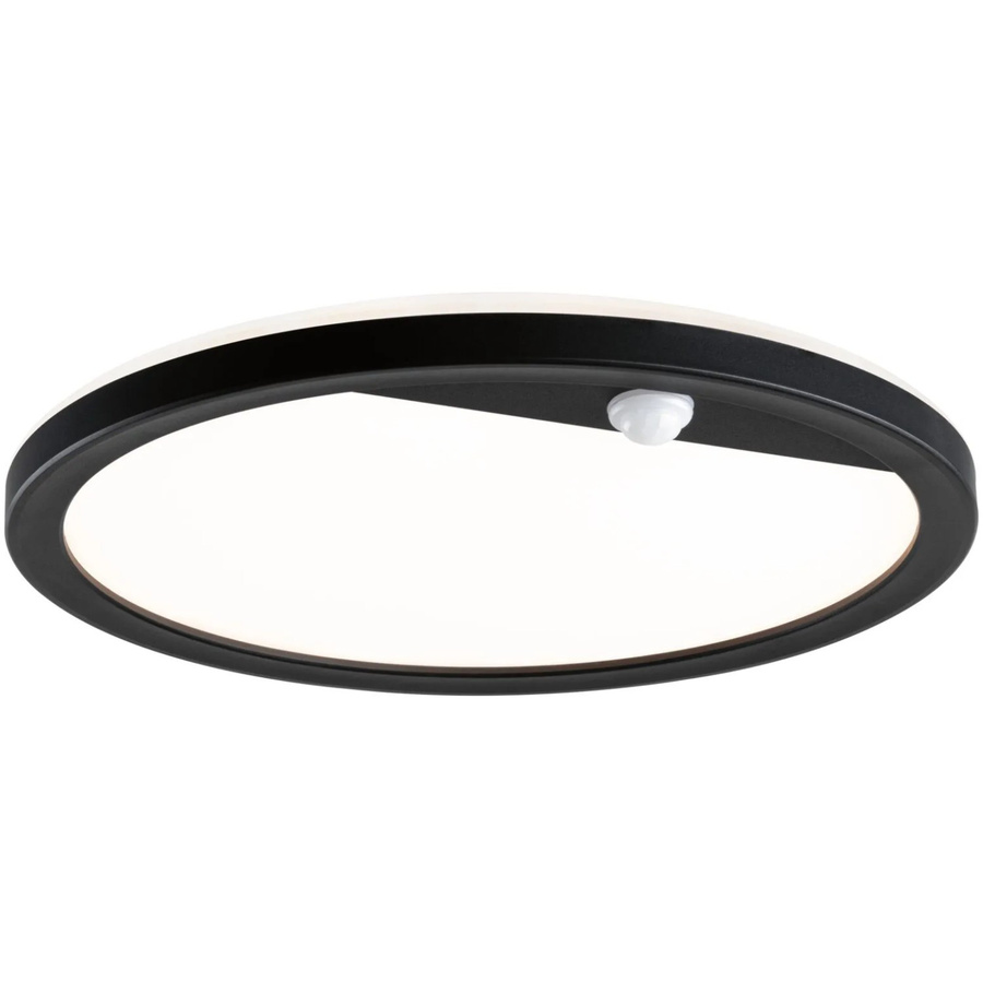 Paulmann Lamina LED-Outdoor-Deckenleuchte rund in Schwarz mit PIR-Bewegungssensor und 2200K Warmweiß - Bild 2